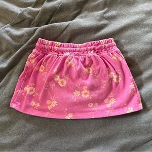 Pink Floral Skort